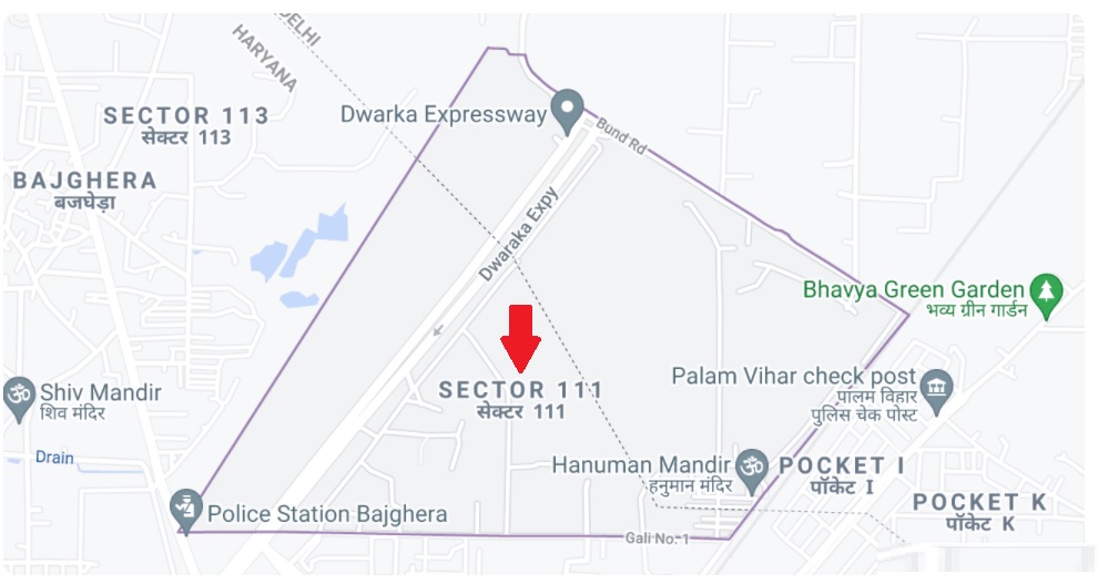 M3M Sector 111 Gurugram Location Map