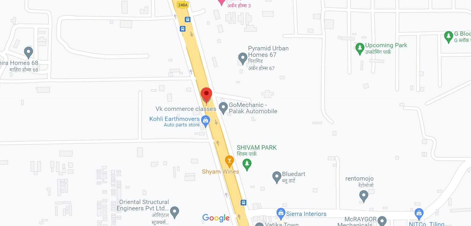 M3M Sohna Road Gurugram Location Map
